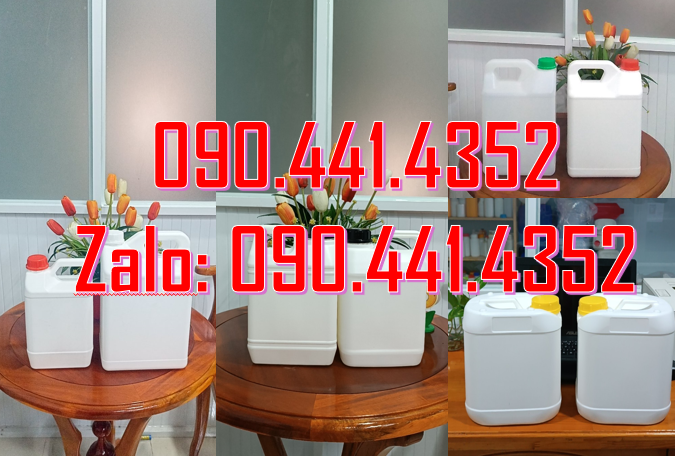 Vỏ can nhựa 5 lít màu đỏ, can nhớt 2 lít vuông, can 1 lít đựng dầu, ca