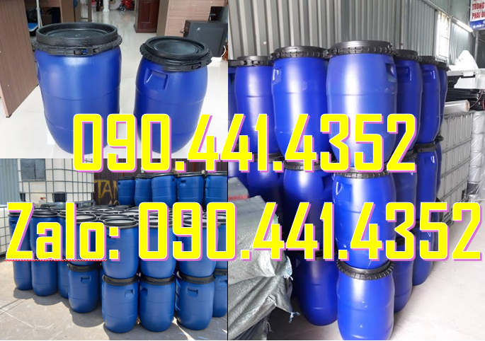 PP thùng phuy nhựa 30 lít đến 220 lít tại TPHCM, thùng phuy nhựa mới