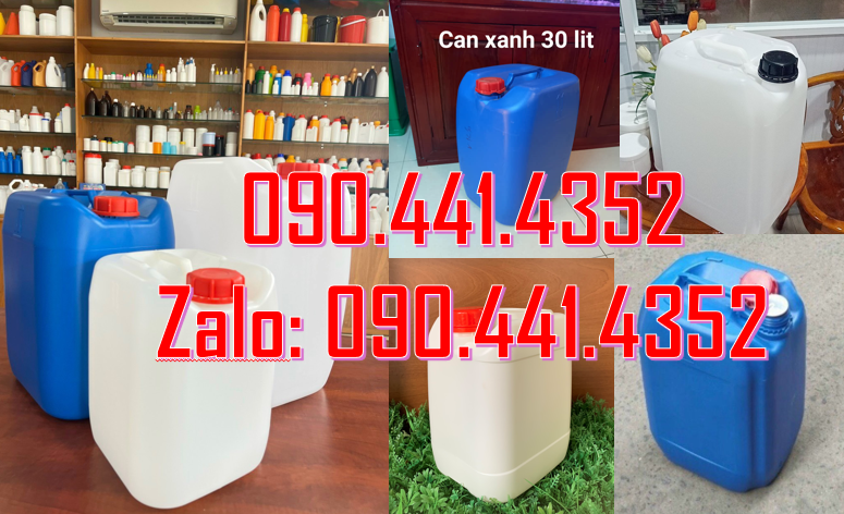 Thùng nhựa 10 lít đựng phân bón, vỏ can nhựa 20 lít đựng H2S04