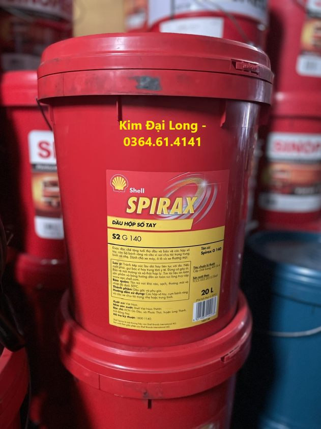 Dầu cầu hộp số Shell Spirax S2 G 140 - 20L