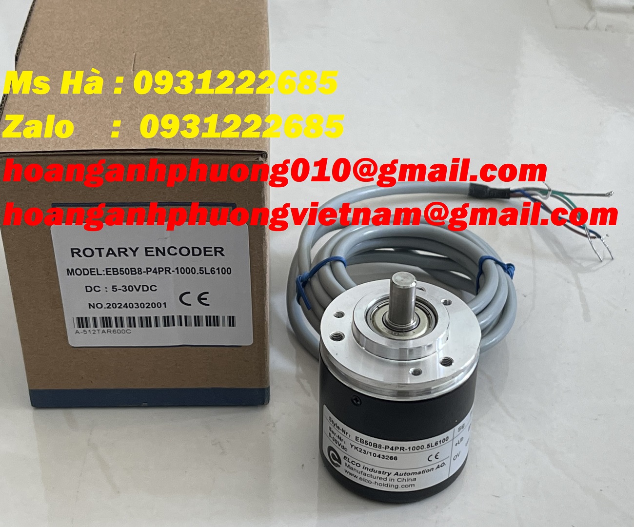 Encoder nhập khẩu chính hãng ELCO EB50B8-P4PR-1000.5L6100