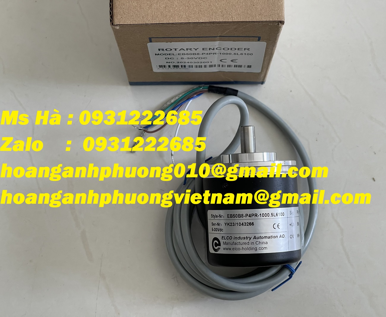 Encoder nhập khẩu chính hãng ELCO EB50B8-P4PR-1000.5L6100