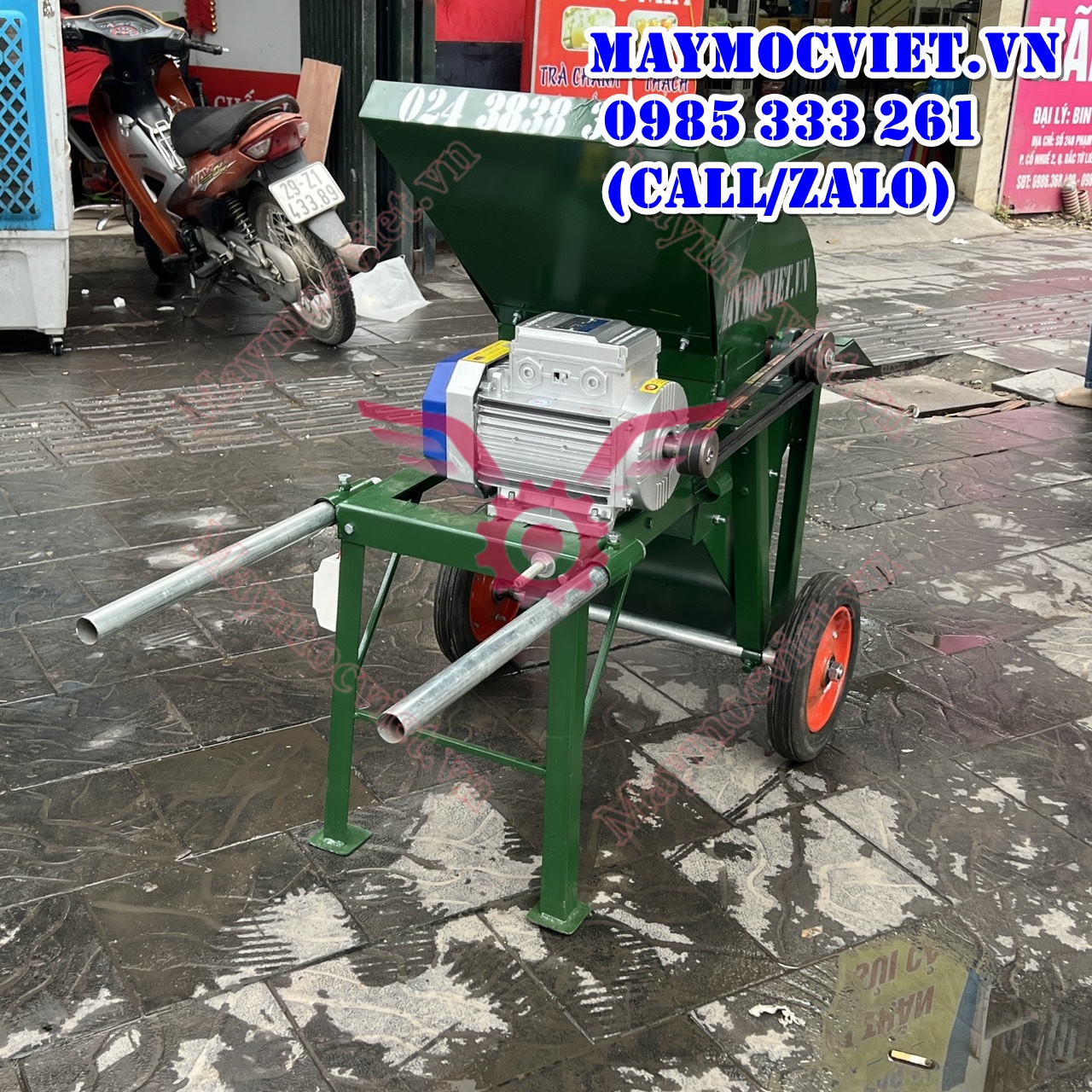 Máy nghiền đất đóng bầu ươm cây giống tại Gia Lâm