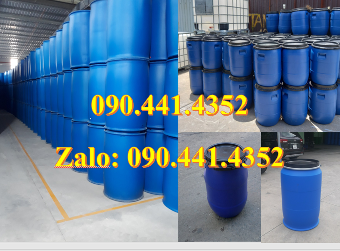 PP thùng phuy nhựa 30 lít, thùng phuy đựng 50 lít đẹp, qua sử dụng,