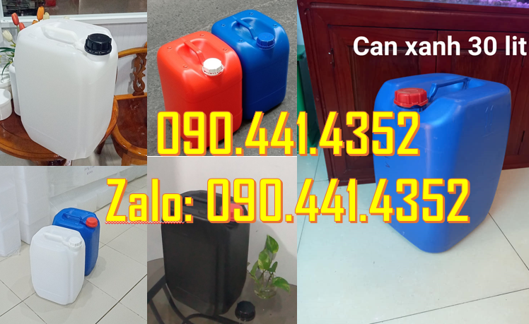 Can nhựa HDPE, can đựng hoá chất 10 lít, 20 lít, 25 lít, 30 lít dày