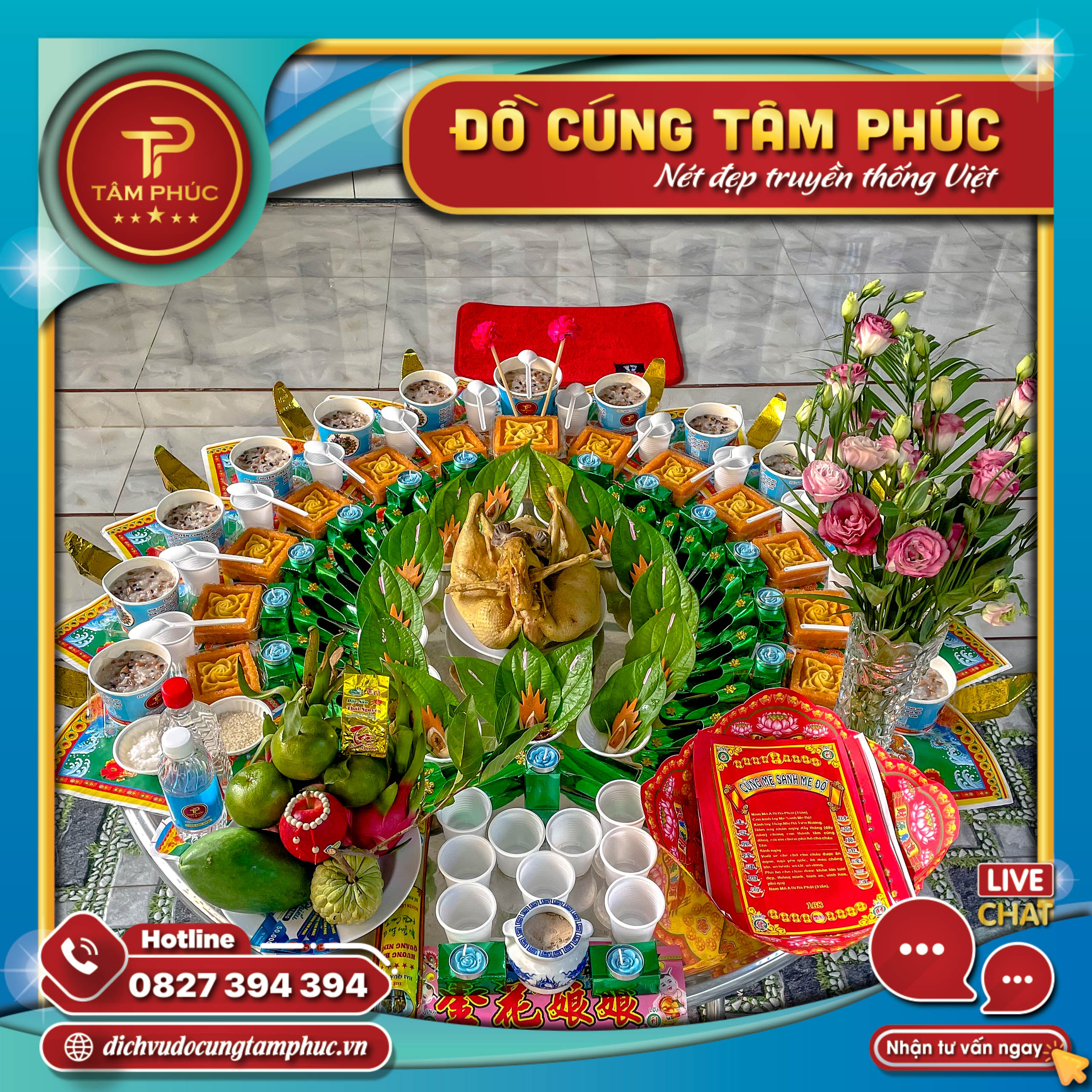 Mâm lễ cúng căn cho bé 3 ,6 ,9 ,12 tuổi.