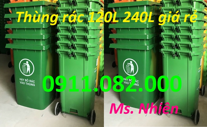 Thùng rác 120 lít 240 lít 660 lít giá rẻ- lh 0911082000