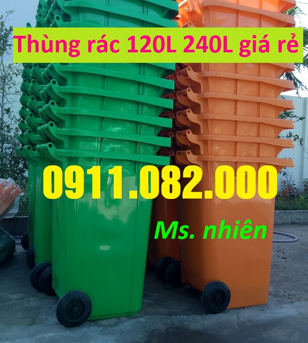 Thùng rác 120 lít 240 lít 660 lít giá rẻ- lh 0911082000