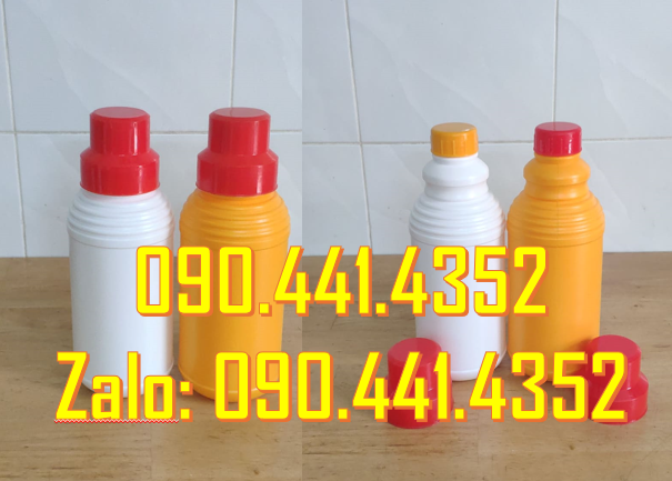SX chai nhựa 1L dày, chai nhựa HDPE 0.5 lít, chai nhựa 250ml tròn