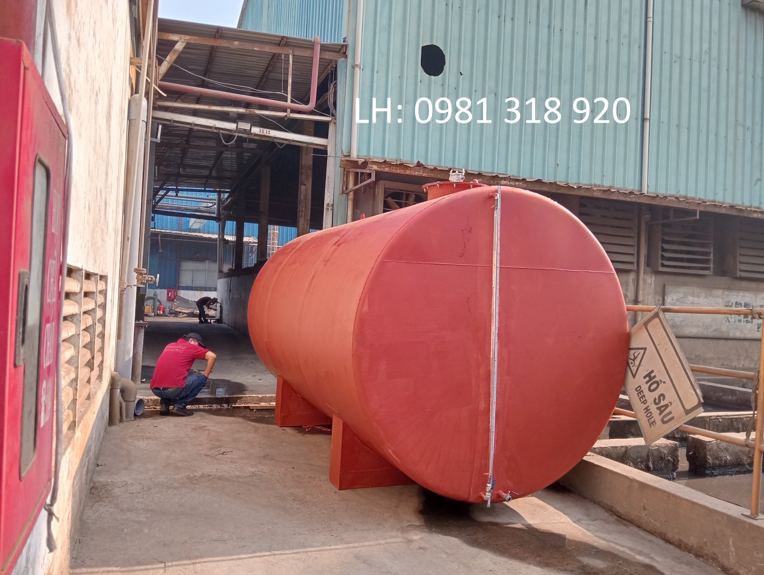 Gia công bồn chứa dầu, téc chứa dầu-0981318920