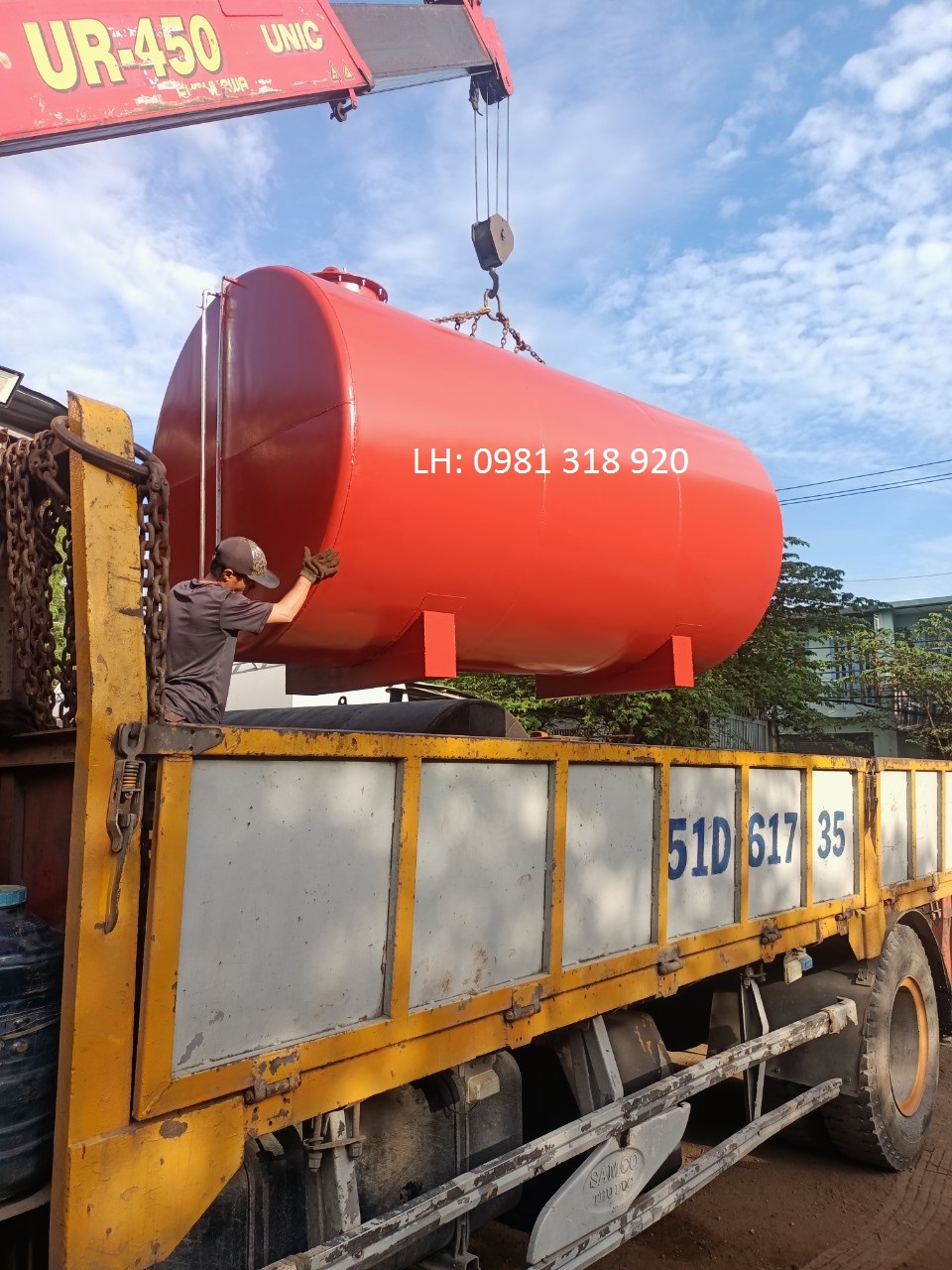 Gia công bồn chứa dầu, téc chứa dầu-0981318920