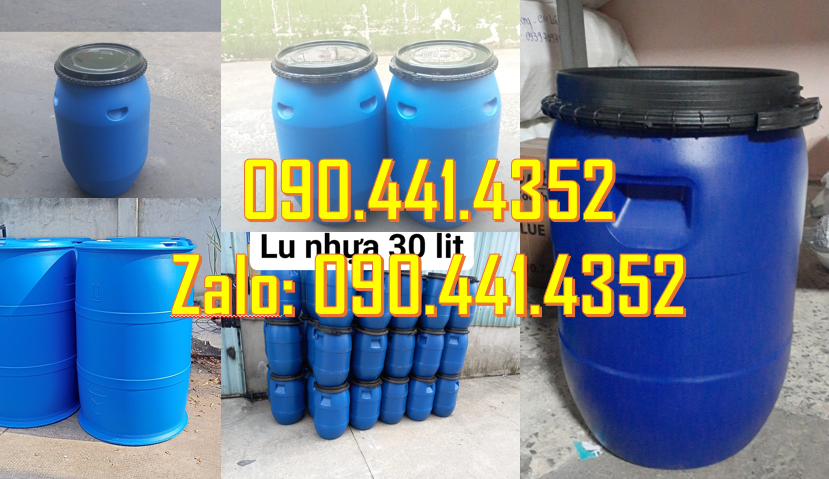 Thùng phuy 220 lít làm phao, thùng phuy nhựa 2 đai, 4 đai tại TPHCM