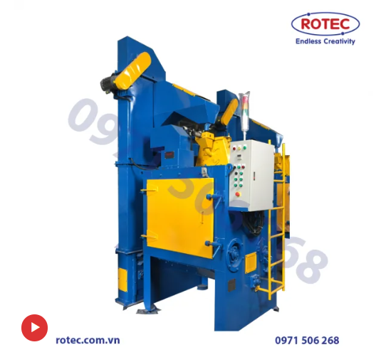 Rotec VN Máy phun bi băng tải cuốn Rotec