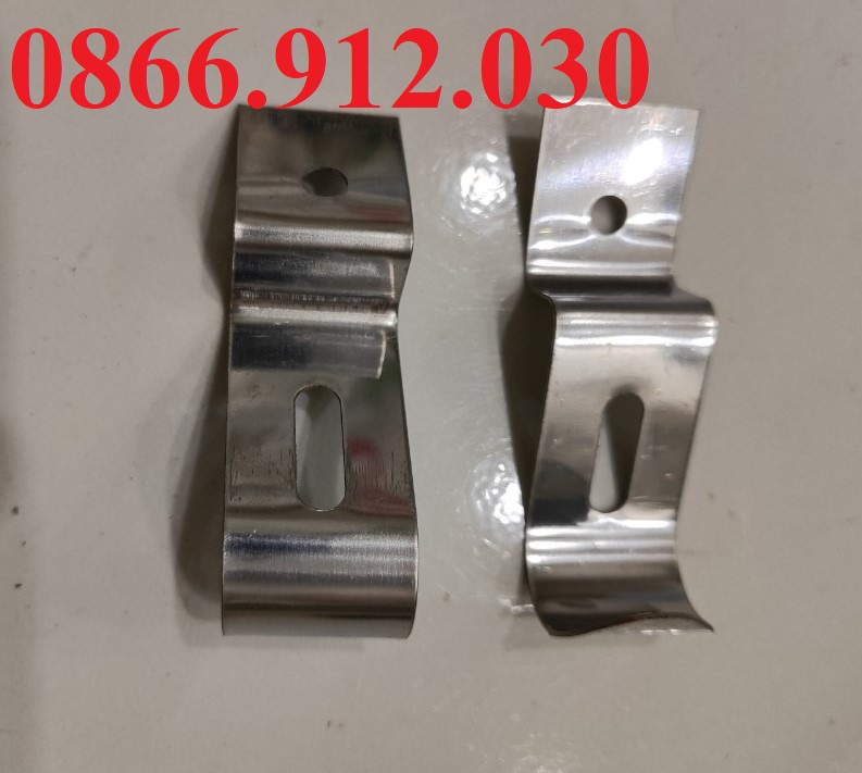 Phụ kiện ngói sóng, kẹp ngói inox 201 và 304