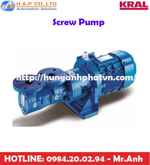 máy bơm trục vít KRAL tại việt nam, KRAL pump