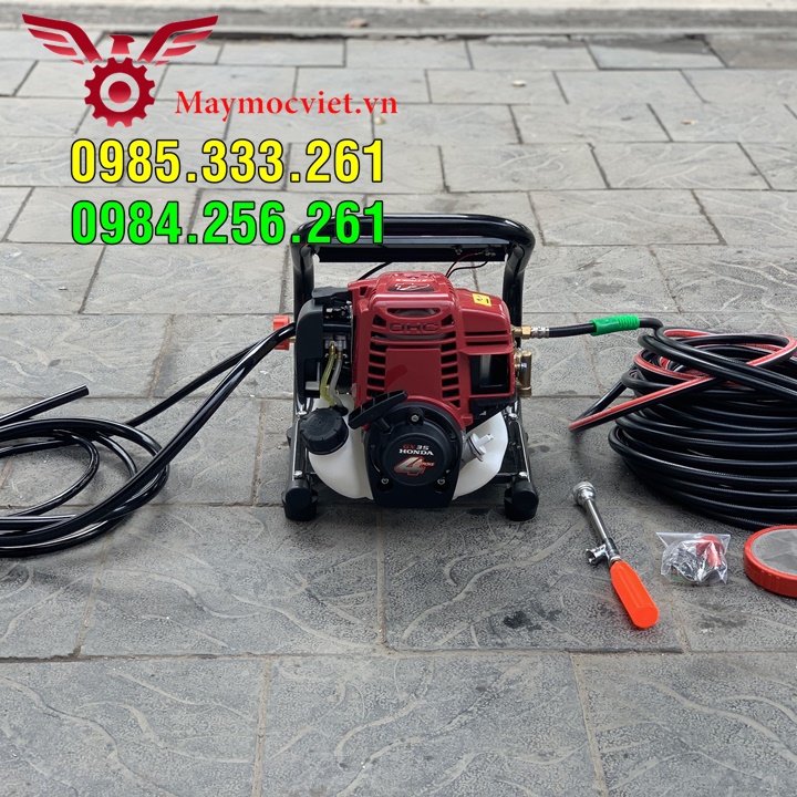 Máy phun thuốc xách tay ruộng lúa dây phun kéo dài 100m