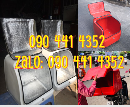 Thùng ship cà phê, thùng ship trà sữa, thùng chở hàng sau xe máy đẹp