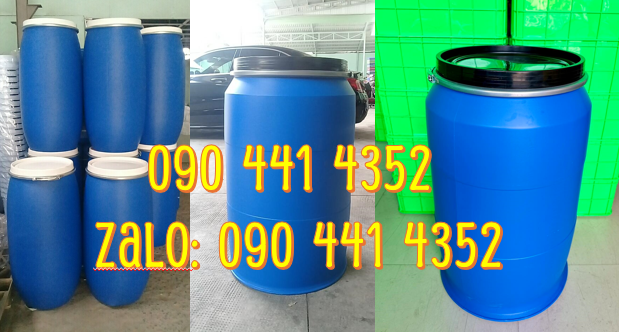 Gía thùng phuy nhựa 220 lít rẻ, phuy nhựa 150 lít xanh, vỏ thùng phuy