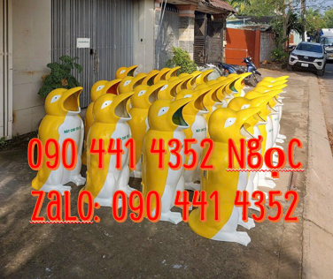 SX thùng rác chuột mickey, thùng rác hình cá chép, thùng rác con thú