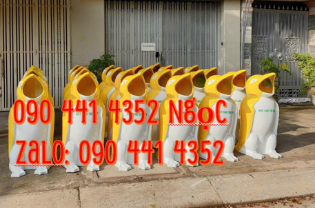 SX thùng rác chuột mickey, thùng rác hình cá chép, thùng rác con thú