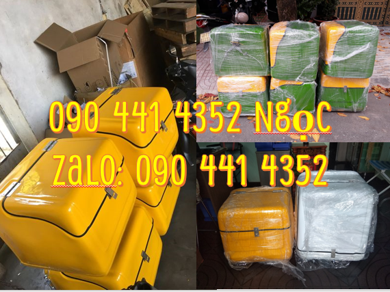 Thùng chở hàng composite, màu sắc theo yêu cầu, ba ga cố định