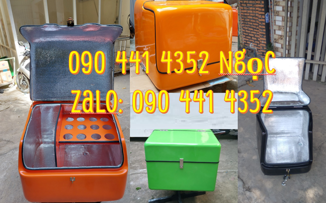 Thùng chở hàng composite, màu sắc theo yêu cầu, ba ga cố định