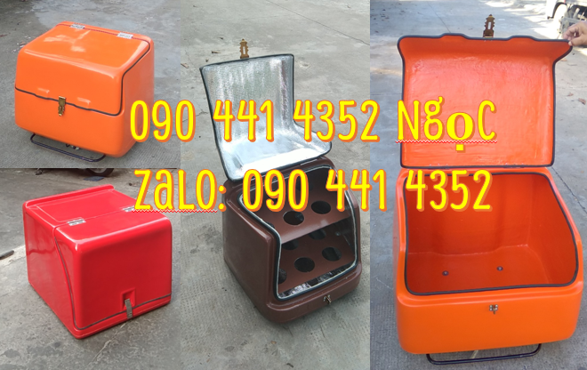 Thùng chở hàng composite, màu sắc theo yêu cầu, ba ga cố định