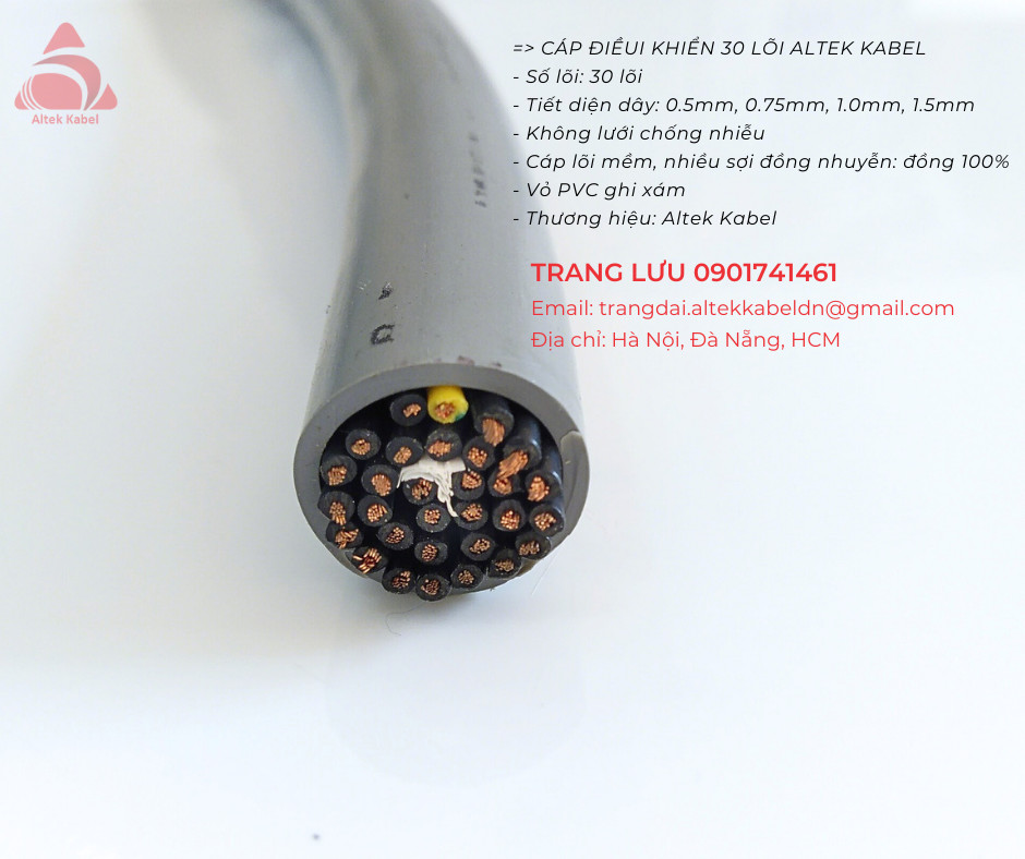 Dây cáp điều khiển Altek Kabel 30 x 0.5mm2
