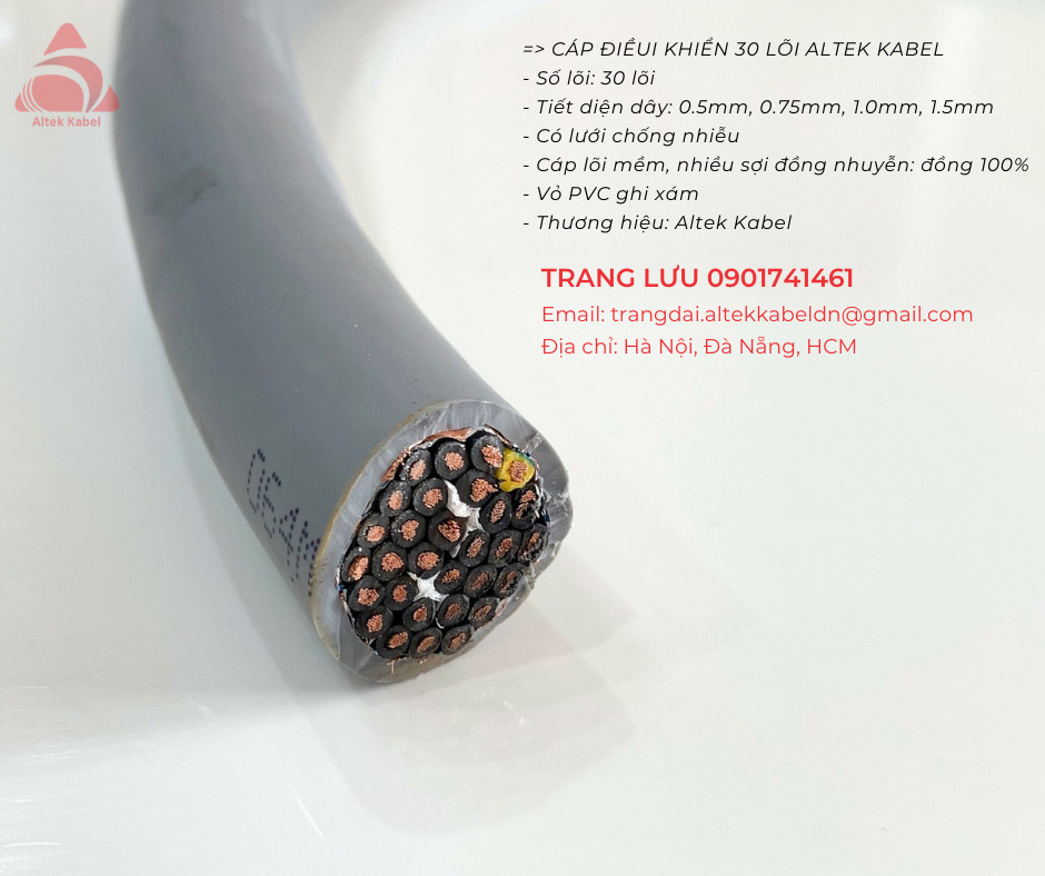 Dây cáp điều khiển Altek Kabel 30 x 0.5mm2