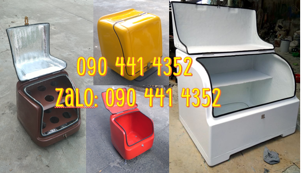 Thùng chở hàng composite cao cấp, thùng ship hàng lazada, tiki,