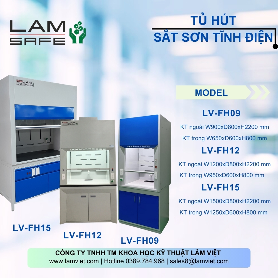 Tủ hút sắt sơn tĩnh điện Lâm Việt