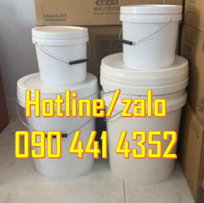 SX vỏ thùng sơn nhựa PP, xô nhựa 18 lít nắp rót, vỏ thùng sơn 16 lít