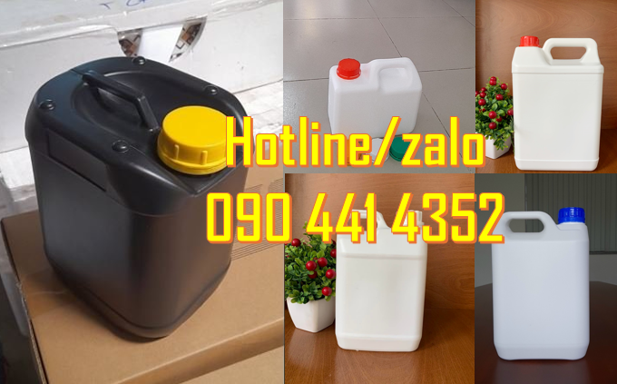 Bán can nhựa 5 lít vuông, can nhựa 2 lít vuông, can nhựa 1 lít vuông