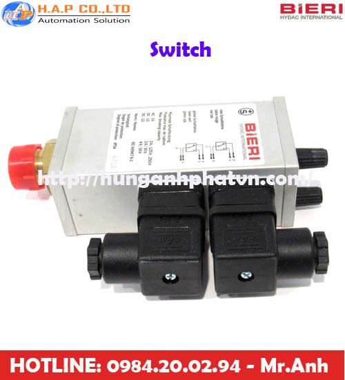 công tắc áp suất BIERI tại việt nam, BIERI switch