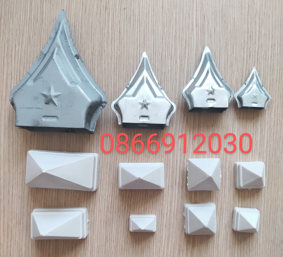 Nắp chụp bảo vệ tường rào sắt hộp chất lượng