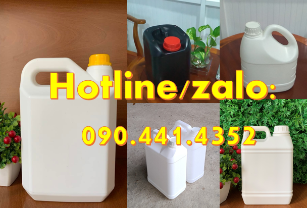 Gía can nhựa 500ml, can nhựa vuông 1 lít, can nhựa HDPE 2 lít vuông