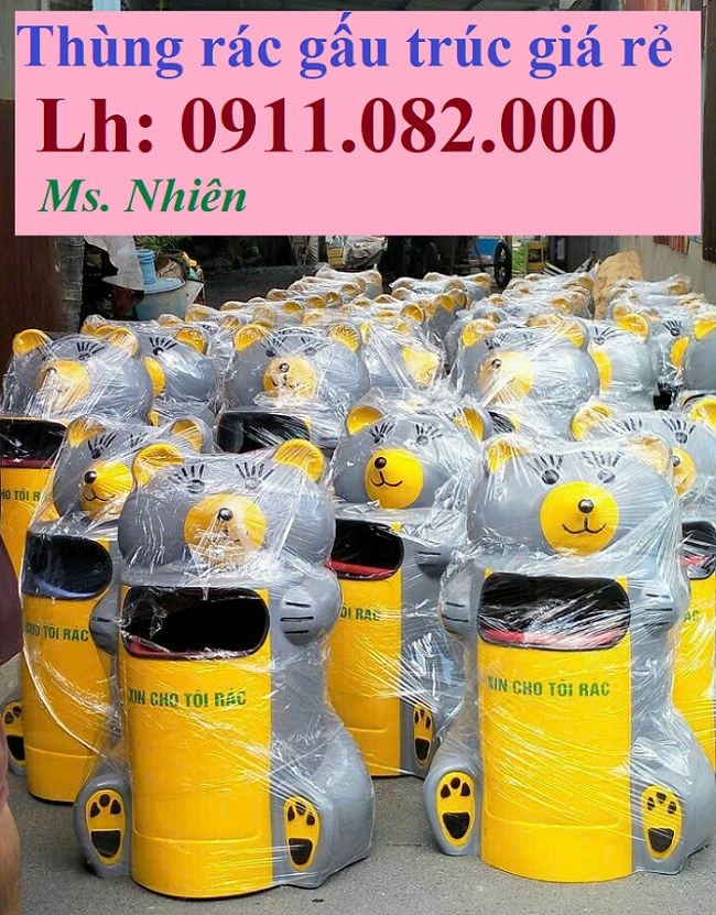 Thùng rác 120l 240l 660l giá rẻ- thùng rác nhựa- lh 0911082000