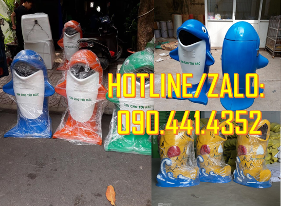 Thùng rác chim cánh cụt, bán thùng rác gấu trúc, thùng rác chuột túi