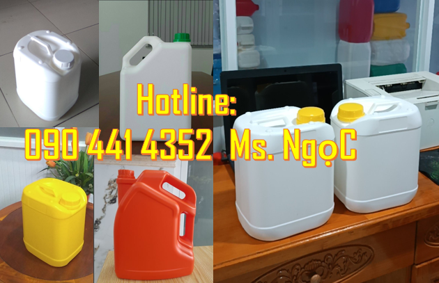 Gía can nhựa 0.5 lít, can nhựa 1 lít sản xuất Q12, can nhựa 2 lít giá