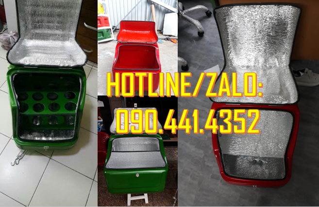 Thùng giao hàng online giá rẻ, thùng ship hàng cỡ tiểu, màu vàng, cam