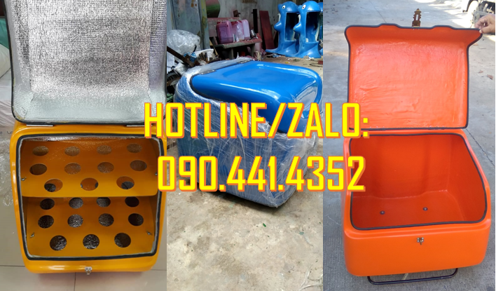 Nhận sx thùng giao hàng màu sắc theo yêu cầu, in lô gô theo mẫu,