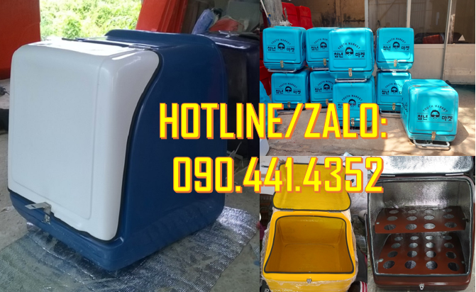 Nhận sx thùng giao hàng màu sắc theo yêu cầu, in lô gô theo mẫu,