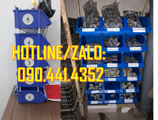 Chuyên sx khay nhựa đựng phụ tùng, kệ nhựa đựng dụng cụ kĩ thuật,