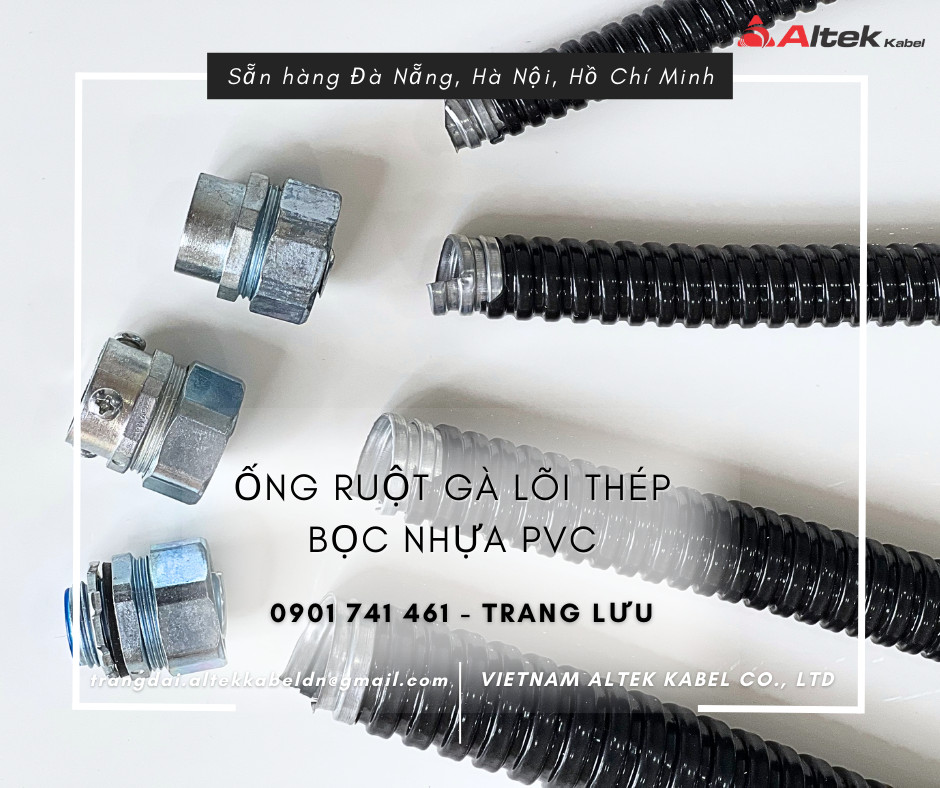 Ống ruột gà lõi thép bọc nhựa pvc d63 phi 2