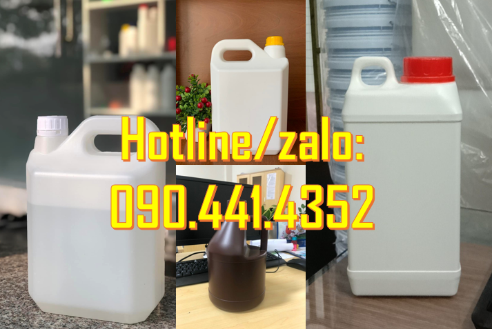 Can nhựa 0.5L sỉ, giá can nhựa 1 lít tròn, can nhựa 2 lít rẻ, can nhựa