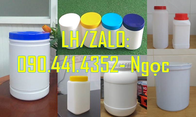 Hủ nhựa 50g đựng kẹo, hủ nhựa 100 gam đựng phân bón, hủ nhựa 250g tròn