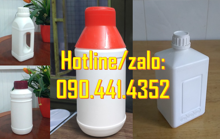 Gía can nhựa 500ml, can nhựa vuông 1 lít, can nhựa HDPE 2 lít vuông