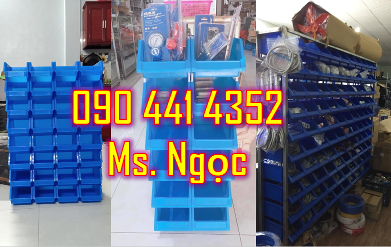 Kệ nhựa đựng linh kiện kim khí, hộp nhựa đựng phụ tùng sửa xe