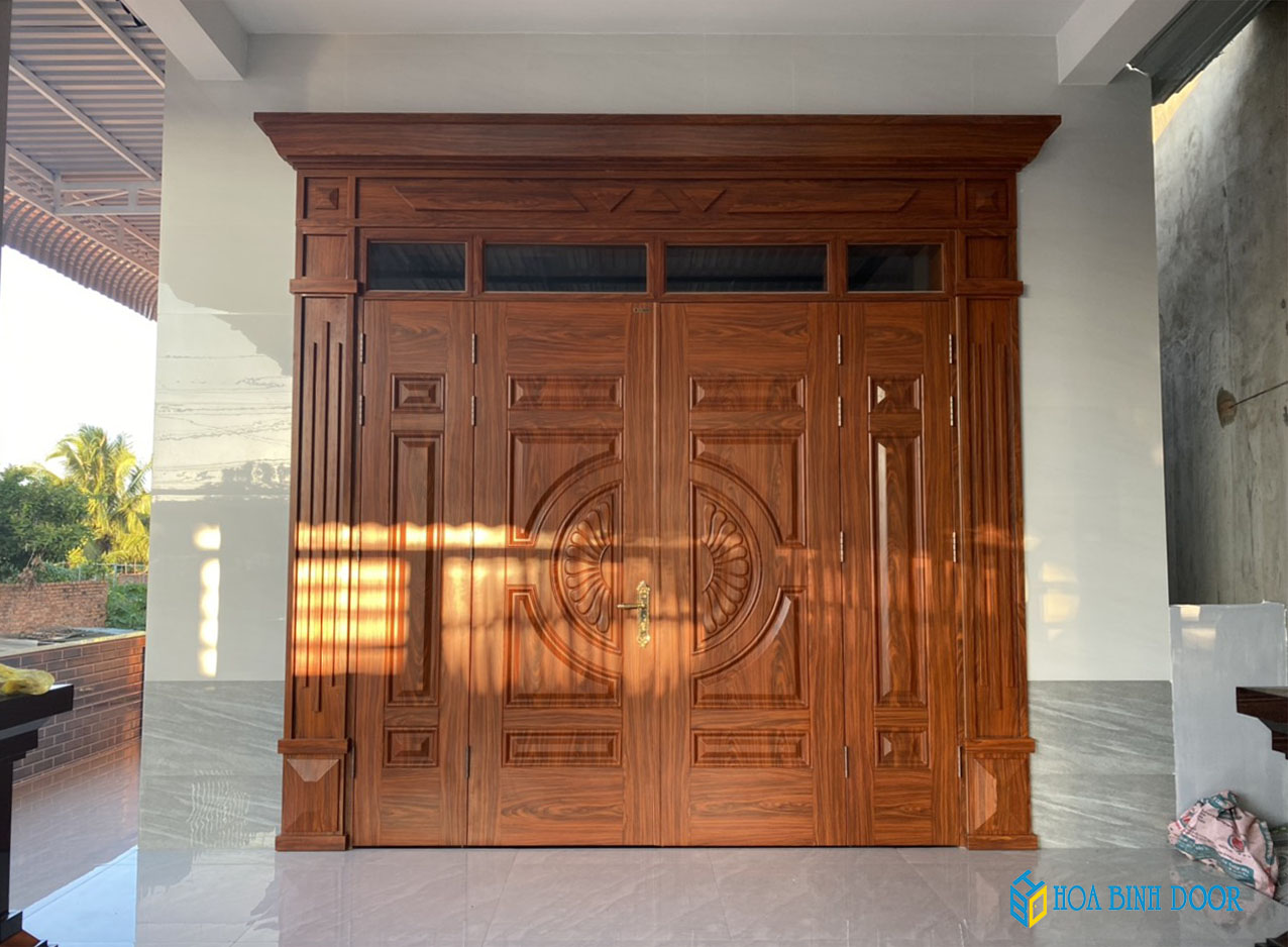 Cửa Thép vân gỗ tại Bạc Liêu - giá chỉ từ 2.660.000đ