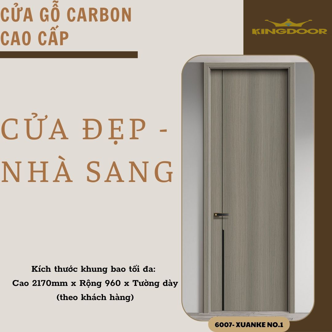 Cửa gỗ Carbon tại Đồng Nai - Báo giá chi tiết